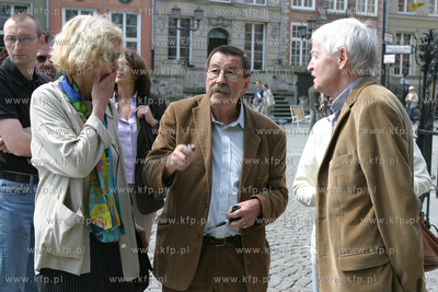 Gunter Grass w Gdansku. 1.06.2003 fot. Wojtek Jakubowski...