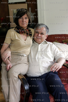 Lech Kaczynski z zona Maria. 25.05.2005 fot. Wojtek...