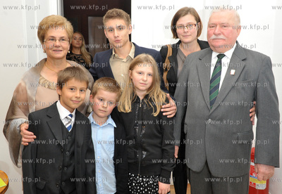 Urodziny Lecha Walesy w Palacu Opatow w Gdansku Oliwie....