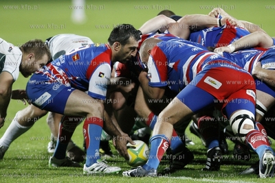 Ekstraliga rugby. Mecz Lechia Gdansk - Budowlani Lodz....