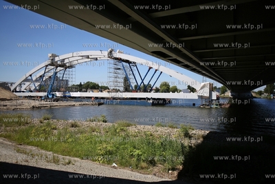 Gdańsk. Budowa mostu kolejowego na Martwej Wiśle.
03.07.2015
fot....