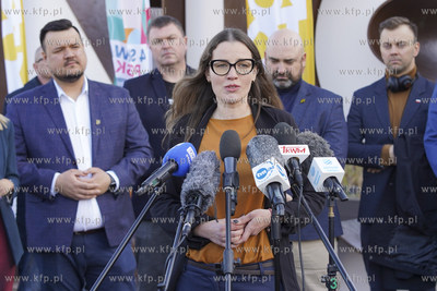 Szymon Hołownia w Gdańsku, lider Polski 2050, w ramach...