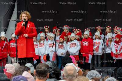 Sopot. Święto Niepodległości. Parada rowerzystów,...