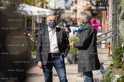 Gdyńskia, ul. Abrahama.  Plan zdjęciowy teledysku...