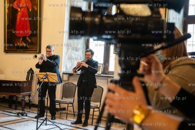 Gdańsk, Ratusz Głównego Miasta. Spotkanie prasowe...