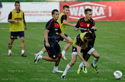 Gdansk. Stadiom Mosir, Lechii Gdansk. Trening reprezentacji...