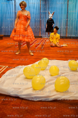 Gdansk. Teatr Wybrzeze. Scena Malarnia. Proba medialna...