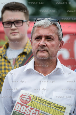 Gdansk. Szafarnia. Lato z SLD. Przedstawiciele Sojuszu...