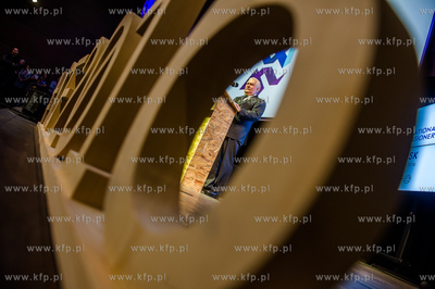 Gdansk. Europejskie Centrum Solidarnosci. Wystapienie...