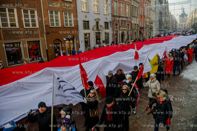 Gdansk. Manifestacja pod haslem W obronie Twojej wolnosci,...