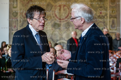 Gdansk. Wielka Sala Wety Ratusza Glownego Miasta. Uroczystosc...