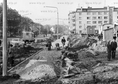 Przebudowa ulicy Karuskiej w Gdansku. 15.10.19700002652z_pazdziernik1970Fot....