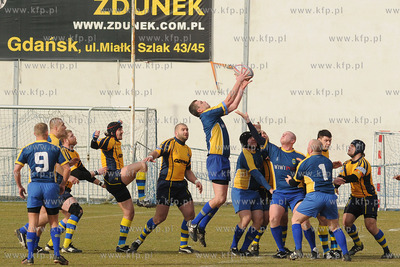Liga Rugby. Stadion GOSiR w Gdyni. Mecz Arka Gdynia...