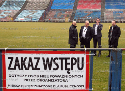 Prezes PZPN Grzegorz Lato w wizyta Szczecinie, gdzie...