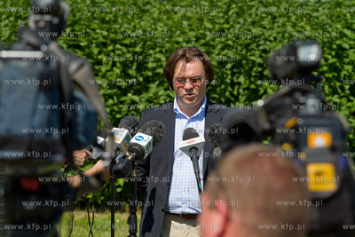 Gdansk, Rebiechowo. Konferencja prasowa dyrektora OLT...