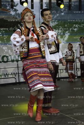 Dożynki Województwa Pomorskiego w Swołowie. Na zdjęciu...