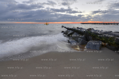 Gdynia. Molo w Orlowie. 06.01.2016 fot. Fot.Jan harb...