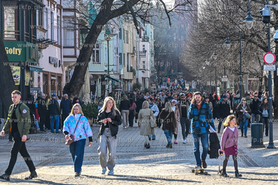 Sopot. Wiosenna pogoda spowodowała zwiększony ruch...