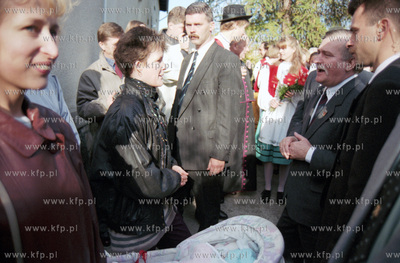 Wizyta prezydenta Lecha Walesy w Dziemianach na Kaszubach...
