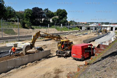 Budowa przystanu SKM Srodmiescie. 22.07.2014 fot. Maciej...