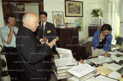 Przygotowania do wizyty papieża Jana Pawła II w Sopocie....