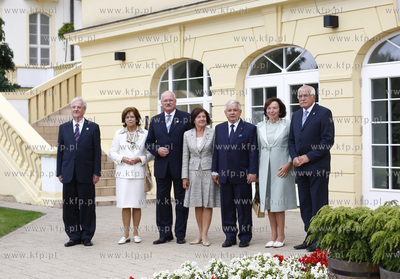 Sopot. Ogrody Grand Hotelu. Spotkanie Prezydentow Grupy...
