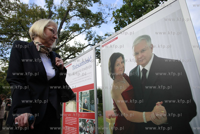 Sopot. Park im Marii i Lecha Kaczynskich. Wystawa pt....