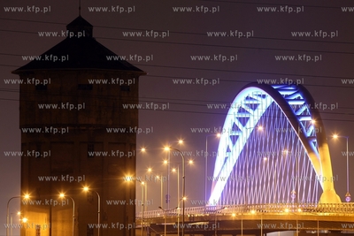 Gdansk Letnica. Wiaduktu przy PGE Arenie w ciagu Trasy...