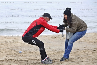 Gdańsk Jelitkowo. Walentynkowy Rajd Nordic Walking...