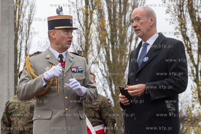 Wojskowy Cmentarz Francuski w Gdańsku. Uroczystości...