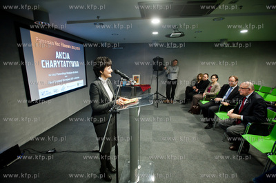 Gdansk. Centrum prasowe AmberExpo. Uroczystosc  przekazania...