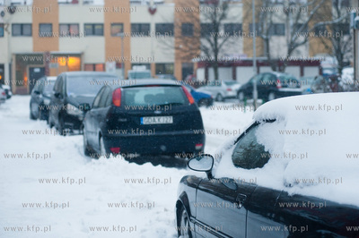Gdansk. Chelm. Zima obfitujaca w silne opady sniegu...