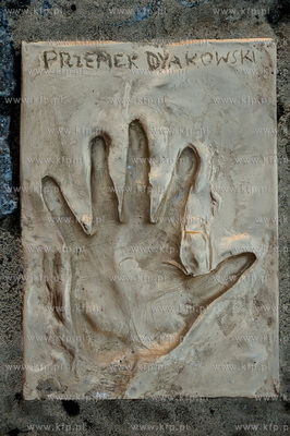 Gdansk. Solidarity of Arts. Uroczystosc odcisniecia...