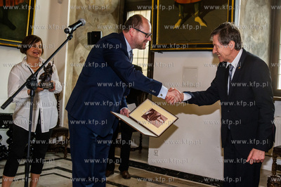 Gdansk. Wielka Sala Wety Ratusza Glownego Miasta. Uroczystosc...