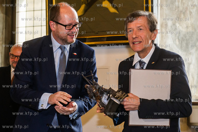 Gdansk. Wielka Sala Wety Ratusza Glownego Miasta. Uroczystosc...