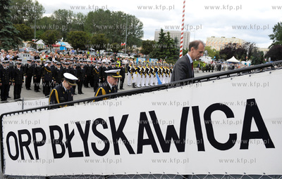 Gdynia. Swieto Marynarki Wojennej. Uroczystosc zmiany...