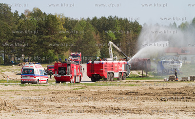 W Porcie Lotniczym Gdansk odbyly sie wspolne cwiczenia...