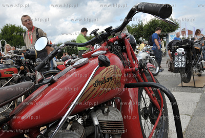 Sopot. Skwer Kuracyjny. Zlot zabytkowych motocykli....