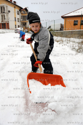 Pierwszy porzadny snieg w Gdansku. Dzieciaki dlugo...