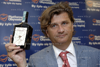 Gdansk. Konferencja prasowa Przewodniczacego sejmowej...