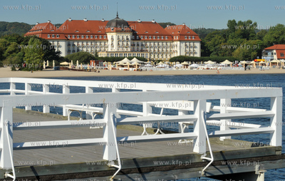 Widok z sopockiego mola na Grand Hotel. 01.09.2009...