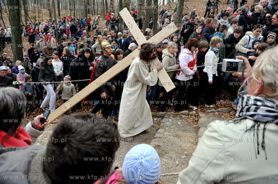 Wejherowo. Droga Krzyzowa. Inscenizacja Meki Panskiej...