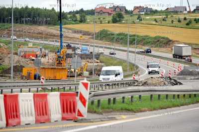 Gdansk.  Obwodnica Trojmiasta. Wmurowania kamienia...