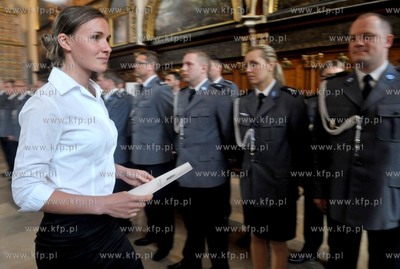 Gdansk, Dwor Artusa. Uroczystosc slubowania nowoprzyjetych...