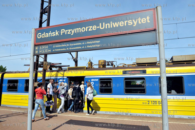 Gdansk Przymorze. Przystanek kolejki SKM Gdansk Przymorze...