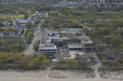 Sopot z lotu ptaka. Budowa hotelu Mera Spa, dalej ul....