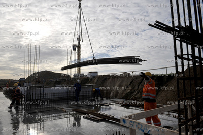 Banino, ul. Tuchomska. Uroczystosc wmurowania kamienia...