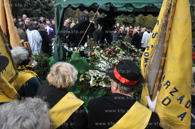 Pogrzeb profesora Jerzego Sampa na cmentarzu Lostowickim...