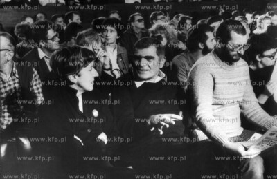 Festiwal Flimow Fabularnych w Gdansku. Od lewej siedza...