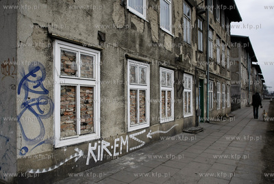 Gdansk. Domy przy ul. Marynarki Polskiej przeznaczone...
